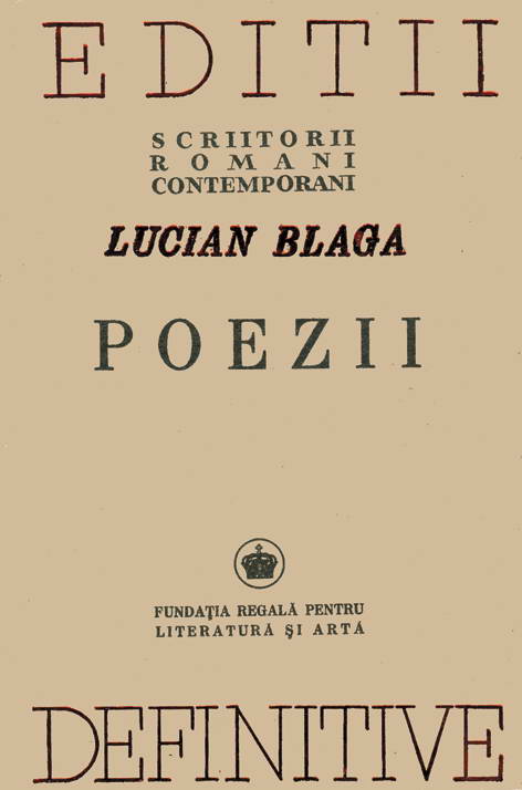 Lucian Blaga - Poezii (editii definitive)
