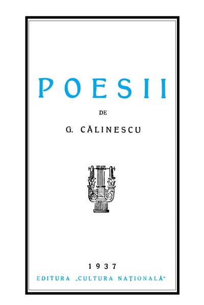 George Calinescu - Poesii