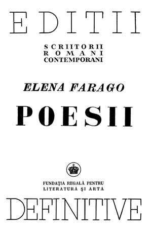 Elena Farago - POESII