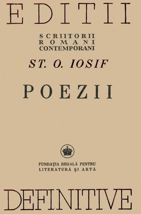 St. O. Iosif - Poezii (editii definitive)
